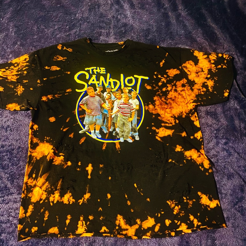 The Sandlot Graphic Tee in Black and Orange